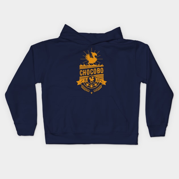 Chocobo Gold Kids Hoodie by Alundrart